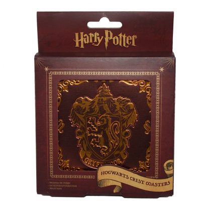 harry-potter-untersetzer-hogwarts-crest-coasters-häuser-gryffindor-slytherin-hufflepuff-ravenclaw