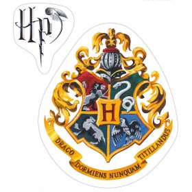 Harry Potter Hogwarts Häuser Wandaufkleber - Set Mit Allen 4 Häuser Emblemen